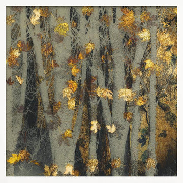 Gold leaf | Poster - White Frame Interior