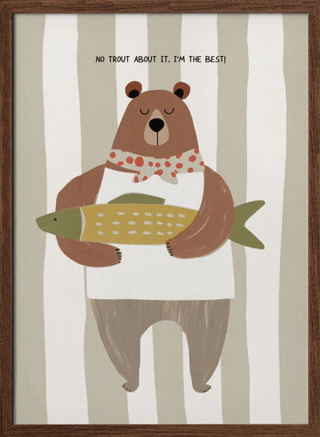 Notroutaboutit | Poster - Walnut Frame Interior