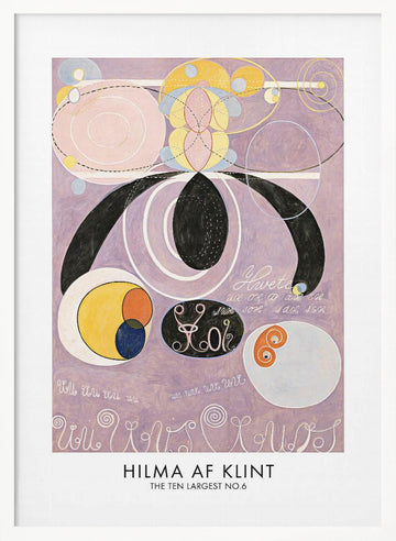 The Ten Largest No.6 Poster | Poster - White Frame Interior