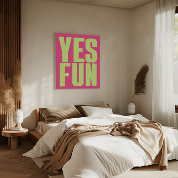Vibrant Yes Fun | Canvas - Room Interior 2