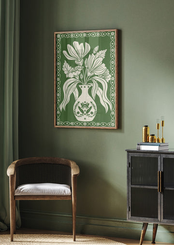 Elegant Floral Vase | Poster - Room Interior 2