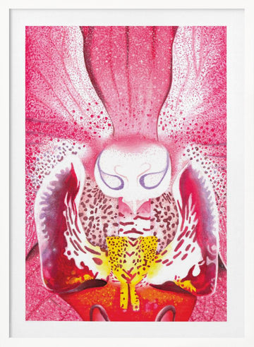 Vibrant Orchid Bloom | Poster - White Frame Interior