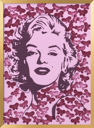 Pink Pop Art Glamour | Poster - Gold Frame Interior