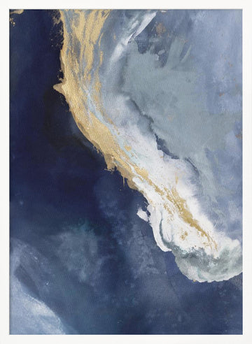 Golden Drift | Poster - White Frame Interior
