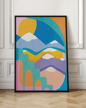 Sunny Abstract Landscape | Poster - Room Interior 1