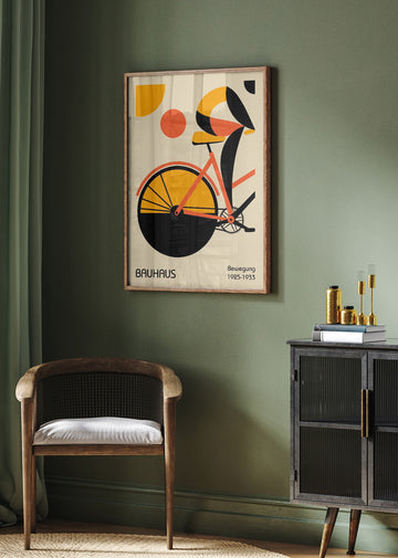 Abstract Bike Rider | Poster - Room Interior 2