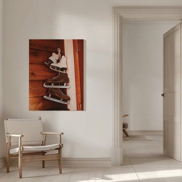 Rustic Ice Skates Display | Canvas - Room Interior 1
