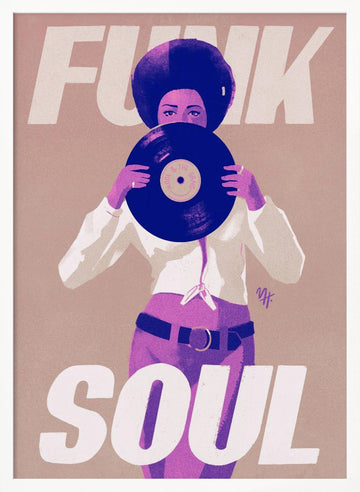 Retro Funk Soul | Poster - White Frame Interior