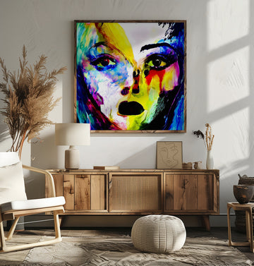 Vibrant Abstract Portrait | Poster - Room Interior 2