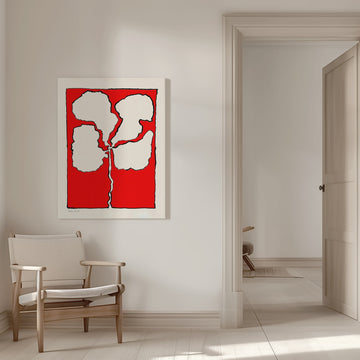 Red Flower | Canvas - Room Interior 1