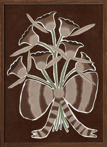 Delicate Bloom 6 | Poster - Walnut Frame Interior