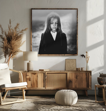 Peaceful Child Portrait | Poster - Room Interior 2