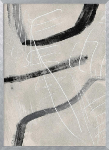 Dynamic Abstract Curves | Poster - Silver Frame Interior