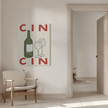 Cin Cin Wine Toast | Canvas - Room Interior 1