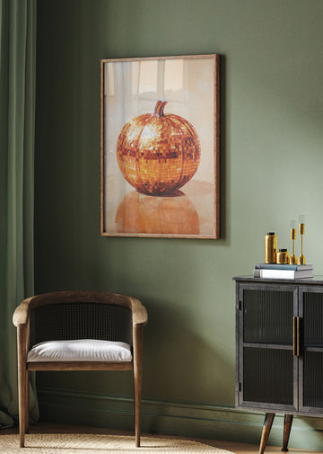 Orange Disco Pumpkin | Poster - Room Interior 2