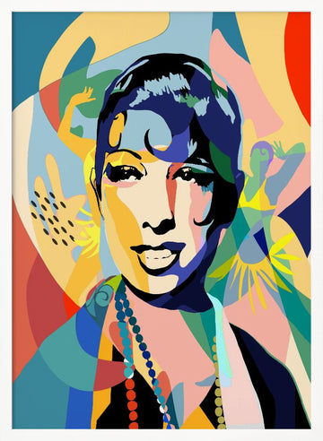 Vibrant Jazz Age Woman | Poster - White Frame Interior