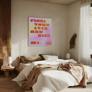 Close Your Eyes Kiss Me | Canvas - Room Interior 2