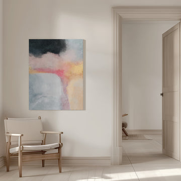 Blush Gold Serenity | Canvas - Room Interior 1