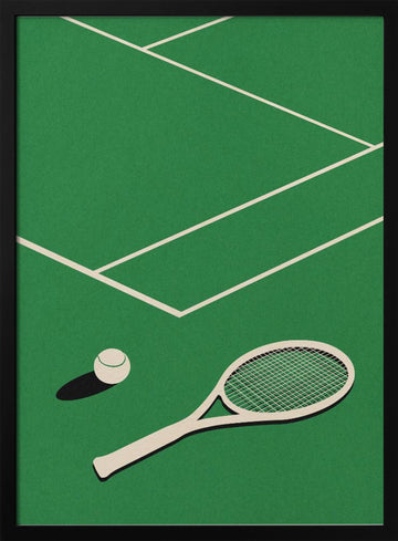 Rosi Feist Lawn Tennis Club | Poster - Black Metal Frame Interior