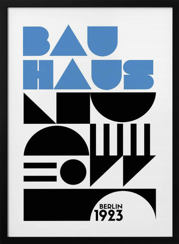 Bauhaus Geometry | Poster - Black Metal Frame Interior