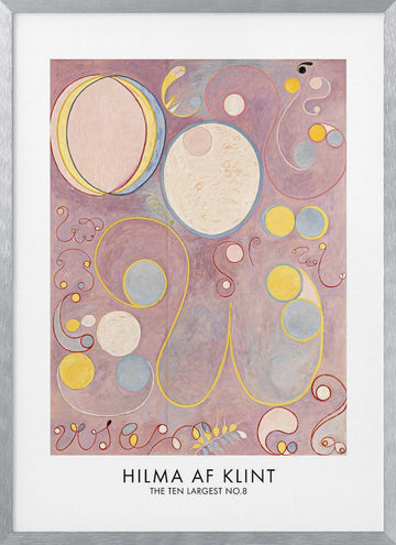The Ten Largest No.8 Poster | Poster - Silver Frame Interior