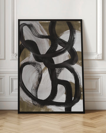 Abstract Brush Strokes 127X | Poster - Room Interior 1