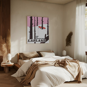 Lapland Fox Winter Forest | Canvas - Room Interior 2