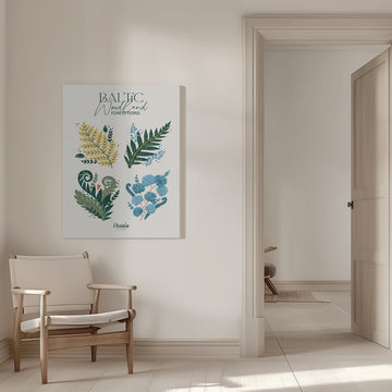 Baltic Woodland Ferns | Canvas - Room Interior 1