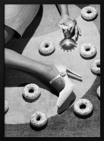 Chic Indulgence Scene | Poster - Black Metal Frame Interior