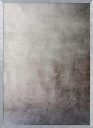 Distressed Gray Wall | Poster - Silver Frame Interior