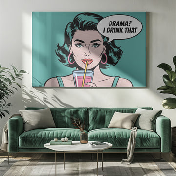 Pop Art Drama Queen | Poster - Room Interior 1