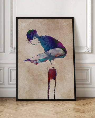 Watercolor Balance Pose | Poster - Room Interior 1