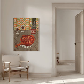 Hearty Stew and Wine | Canvas - Room Interior 1