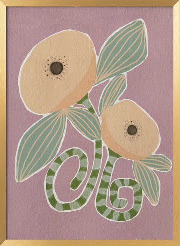 Delicate Bloom 14 | Poster - Gold Frame Interior