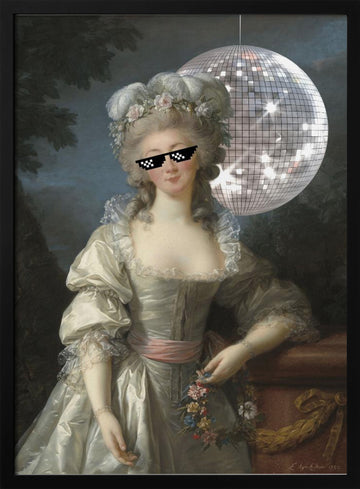 Disco Princess | Poster - Black Metal Frame Interior