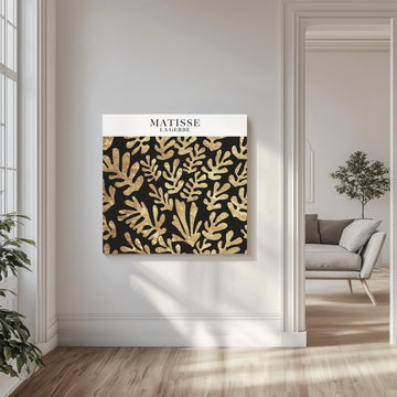 Golden Foliage Dance | Canvas - Room Interior 1