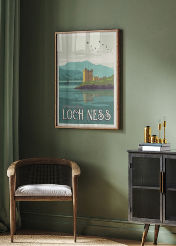 Loch Ness Monster Castle | Poster - Room Interior 2