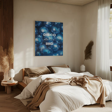 Blue Disco Dance Party | Canvas - Room Interior 2