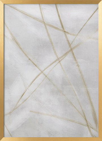 Gestual #1 | Poster - Gold Frame Interior