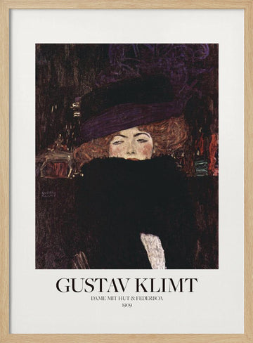 Dame Mit Hut Und Federboa (1909)  Poster | Poster - Wood Frame Interior