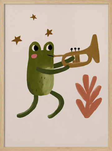 Frogandtrumpet | Poster - Wood Frame Interior
