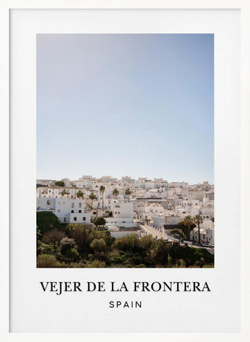 Vejer de la Frontera Spain Travel poster | Poster - White Frame Interior