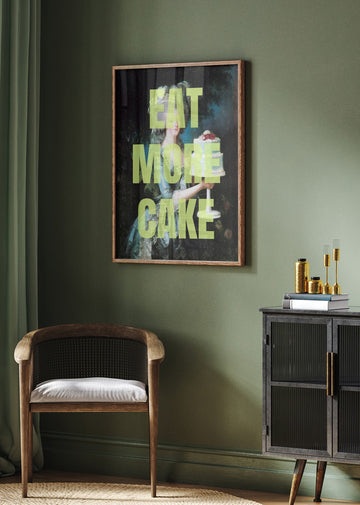 Eat More Cake Portrait | Poster - Room Interior 2