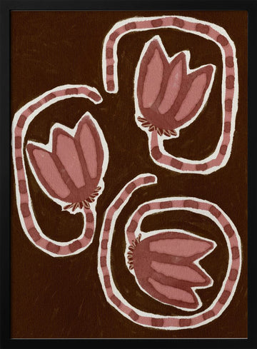 Delicate Bloom 19 | Poster - Black Metal Frame Interior