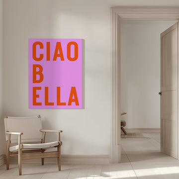 Ciao Bella Words | Canvas - Room Interior 1
