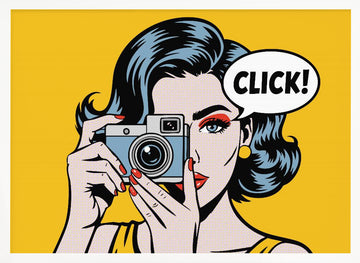 Pop Art Photographer | Poster - White Frame Interior