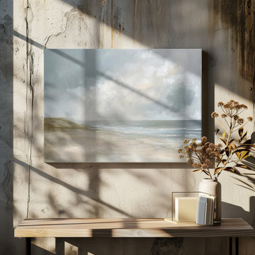 Misty Beach Morning | Canvas - Room Interior 2