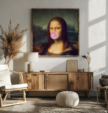 Mona Lisa Bubble Gum | Poster - Room Interior 2