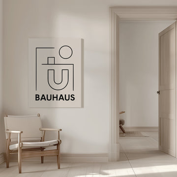 Bauhaus Minimalist Graphic | Canvas - Room Interior 1