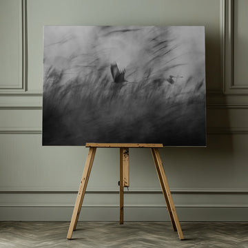 Misty Flight Through Reeds | Canvas - Room Interior 1